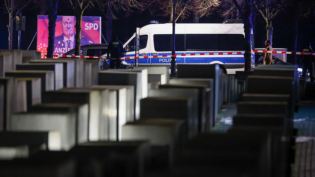 Holocaust-Mahnmal Berlin Polizei