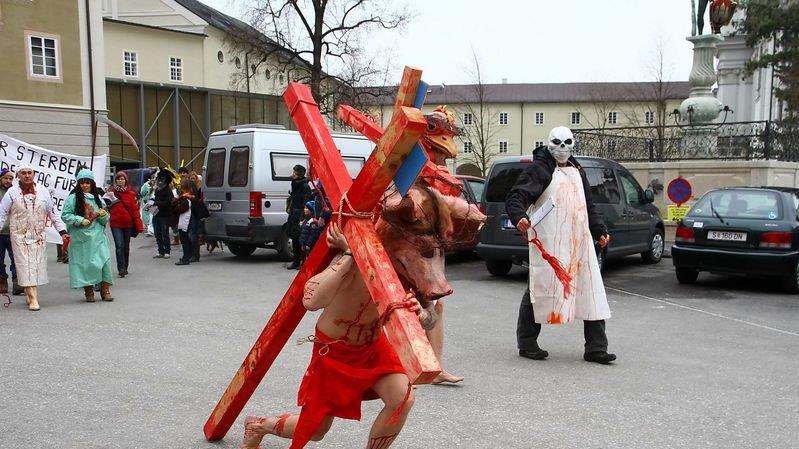 Tierrechtsdemo in Salzburg