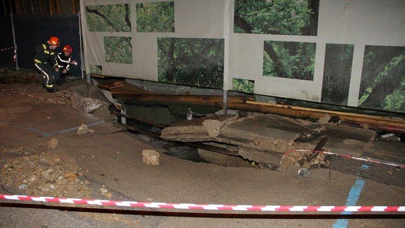 Bilder vom Wasserrohrbruch