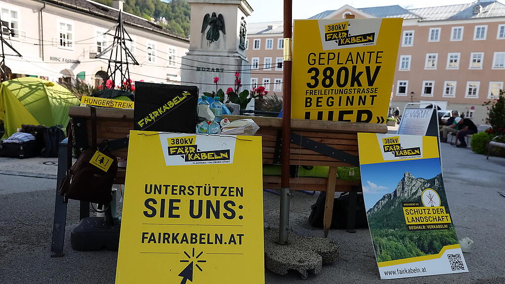 Hungerstreik, 380kv, mozartplatz, erdkabel,