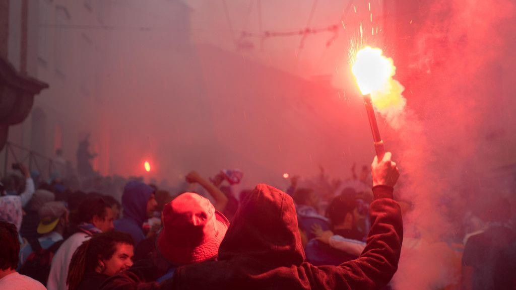 Europa League: Fanmarsch in Salzburg