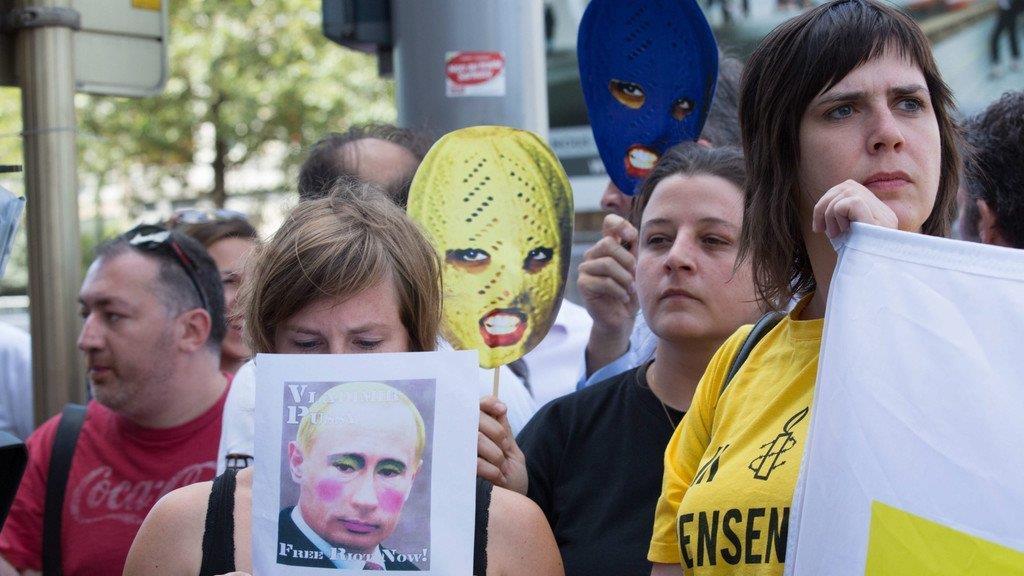 Proteste nach Schuldspruch gegen Pussy Riot