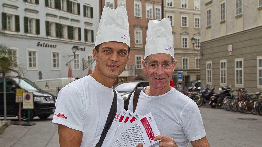 Gastronomen-Demo am Residenzplatz