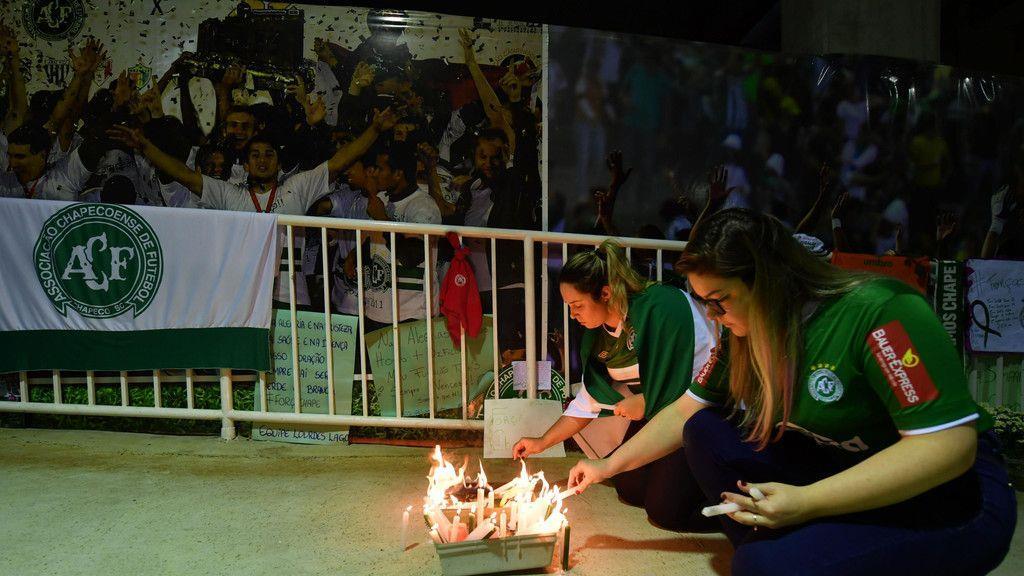 Chapecoense-Fans trauern