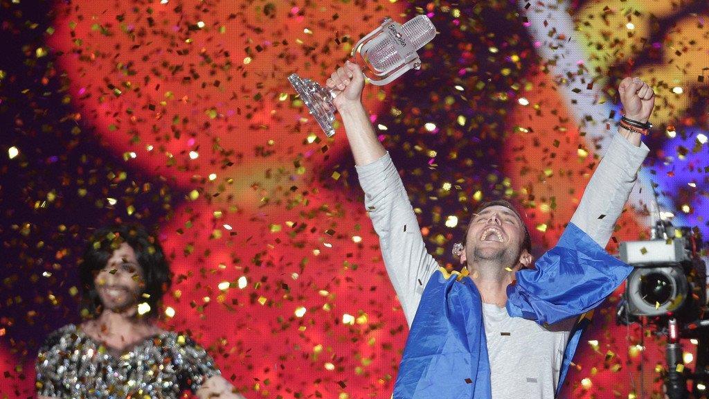 So freut sich Mans Zelmerlöw, Sieger des Song Contest 2015 in Wien
