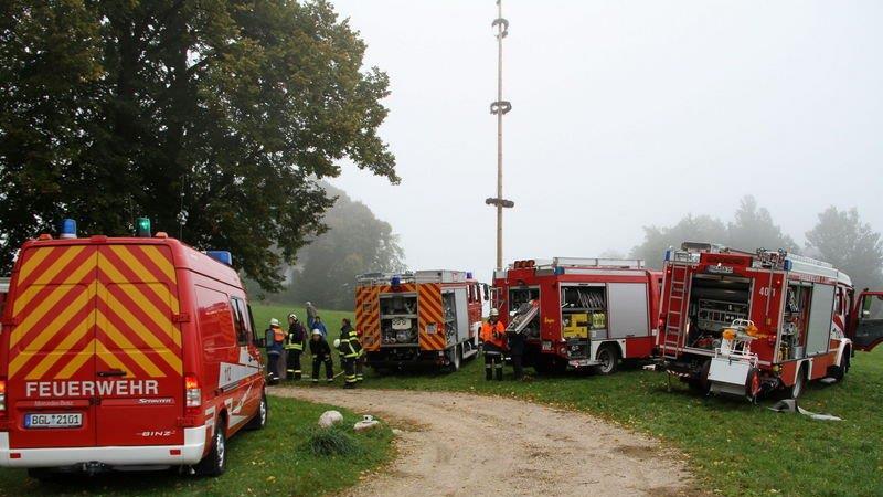 Großbrand in Piding