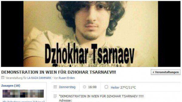 Aus Solidarität mit den Boston-Attentätern wurde in Wien demonstriert