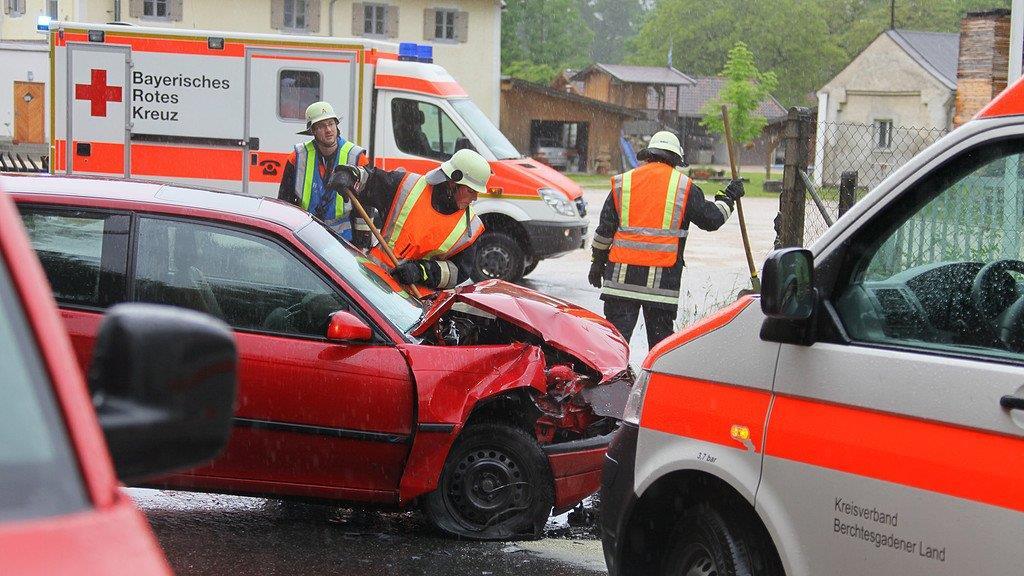 Frontalcrash auf B21