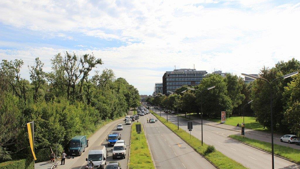 Leere Straßen in München