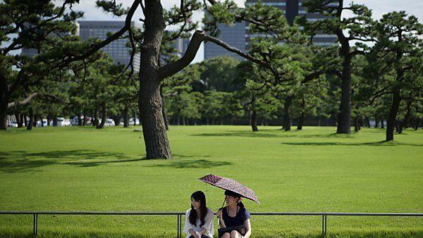 Japaner leiden unter der großen Hitze