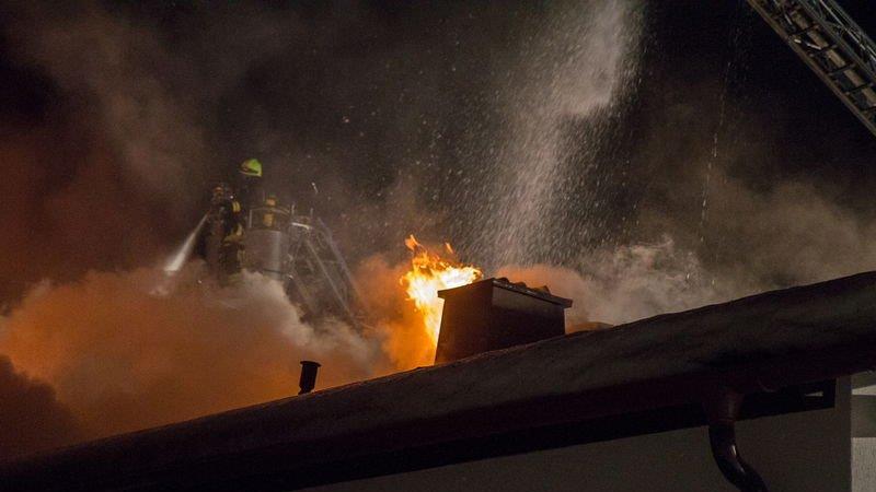 Wohnhaus in Brand