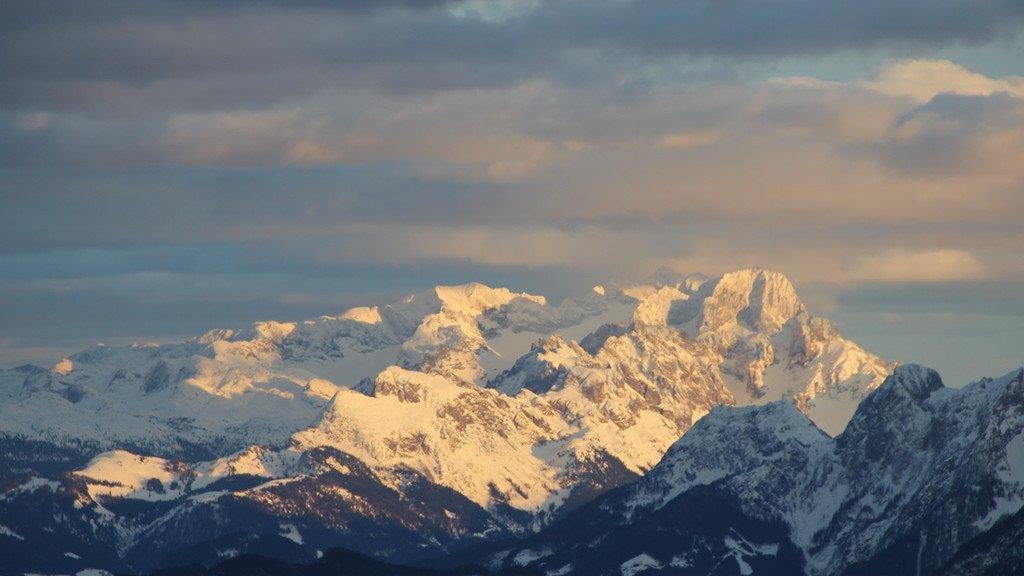 Sonnenuntergang über Berchtesgaden