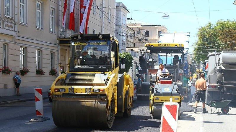 Baustelle in der Schwarzstraße