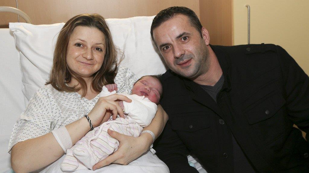 Adina, OÖ's Neujahrsbaby