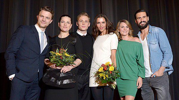 Schweighöfer & Co bei der Premiere von "Vaterfreuden".