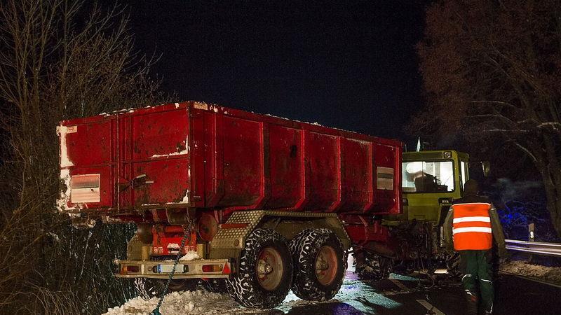 Traktor abgestürzt
