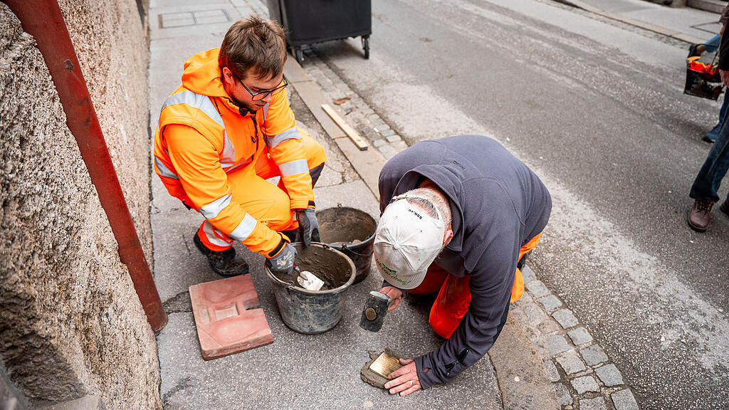 Verlegung Stolpersteine Stadt Salzburg