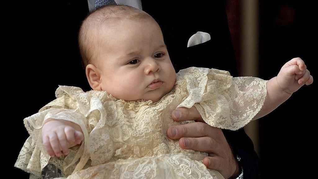 Prinz George bei der Taufe