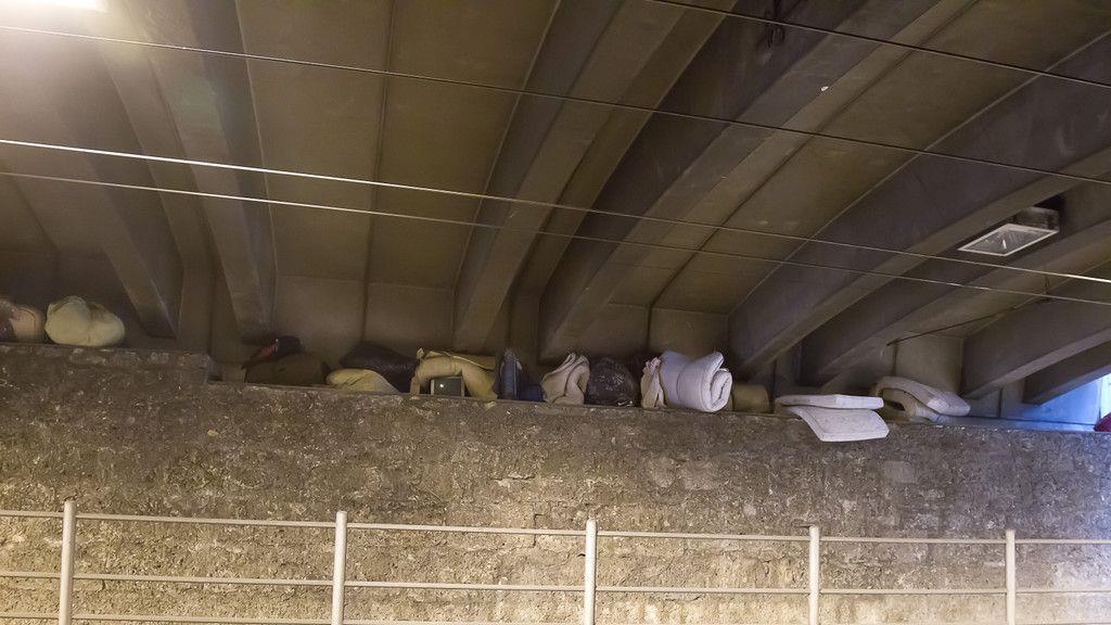 Bettlerlager im LKH-Tunnel