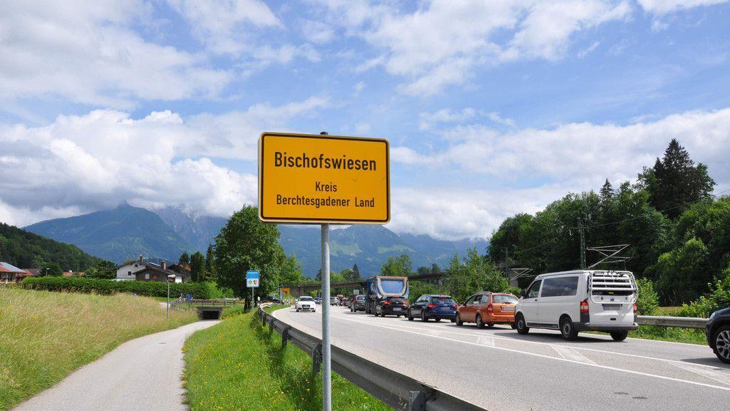 Großbaustelle auf B20 in Bischofswiesen
