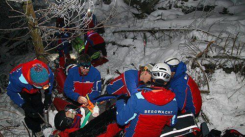 Die Bergwacht brachte den Jungen sicher ins Tal.