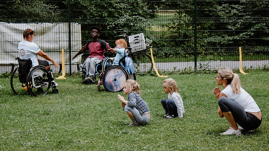 Bewegt im Park, Inklusives Training, Sportunion