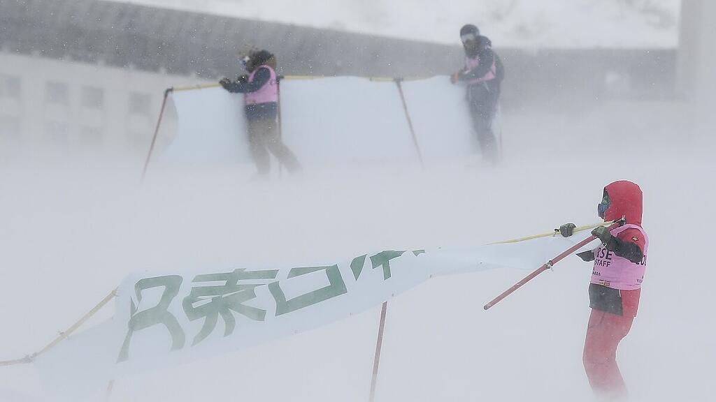 Wind und Schneefall machte Rennen unmöglich