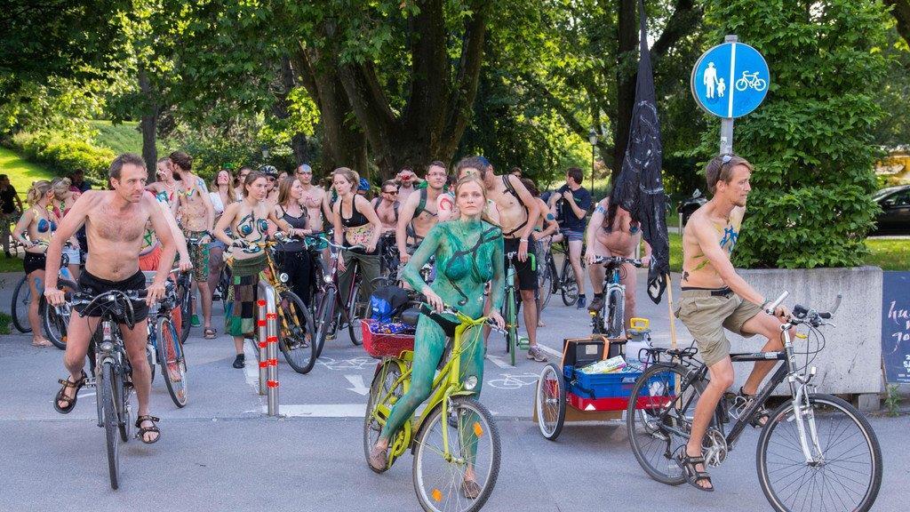 "World Naked Bike Ride" in Salzburg I