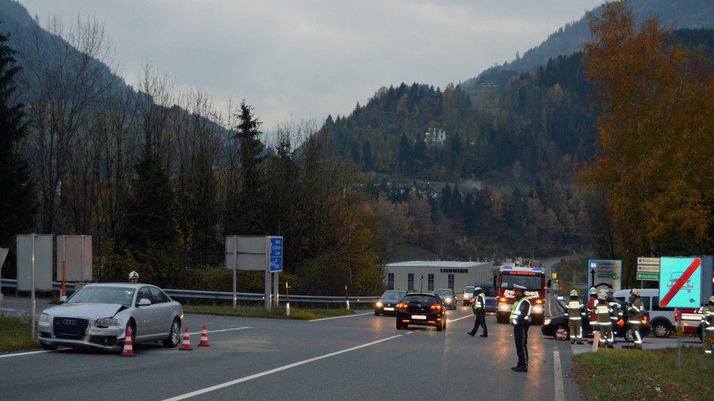 B311: Unfall am Knoten Pongau