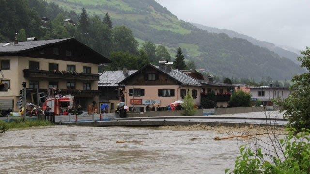 Hochwasser in Bruck und Mittersill