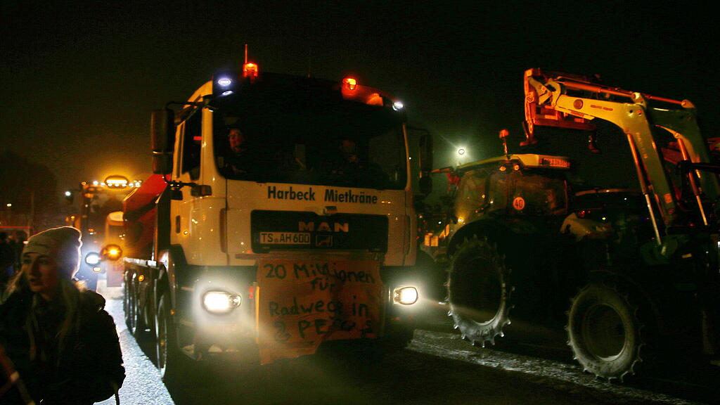 Bauernproteste, Demonstration in Bad Reichenhall