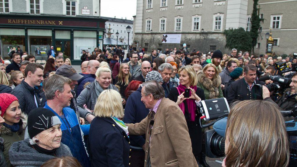 Richard Lugner auf Wahlkampftour in Salzburg II