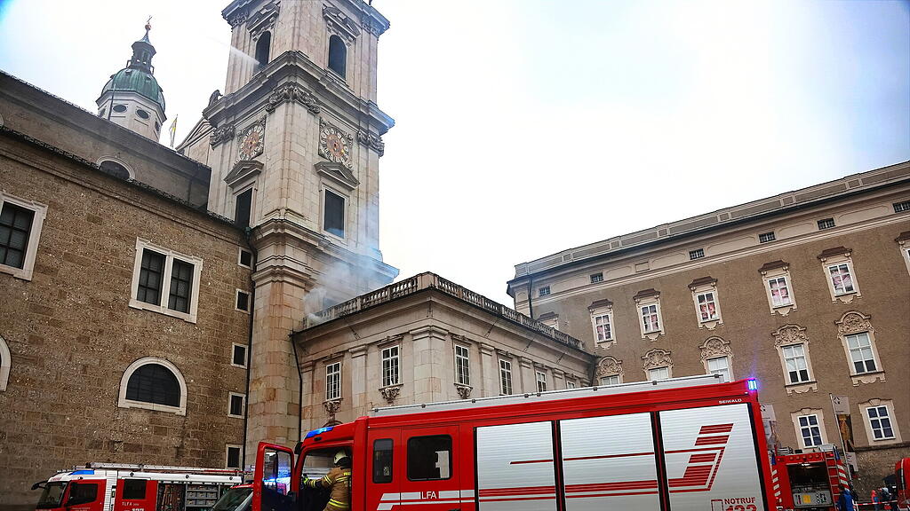Brand im Dom: Spektakuläre Übung in Salzburger Altstadt