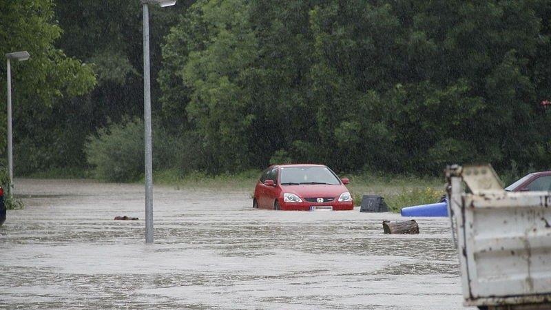 Hochwasser in Freilassing