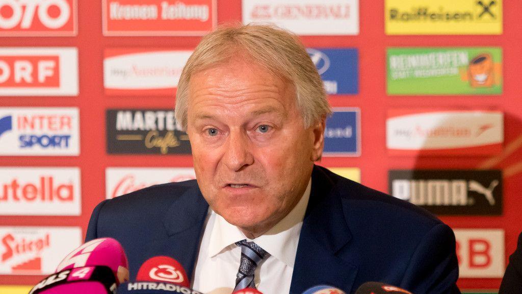 Bilder der Pressekonferenz ÖFB