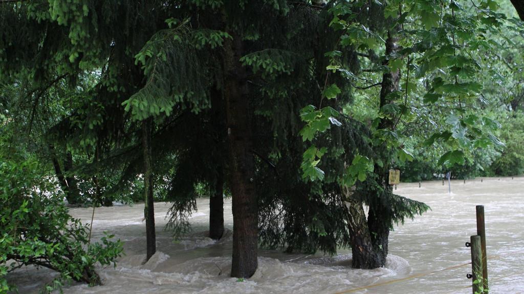 Hochwasser in Trostberg