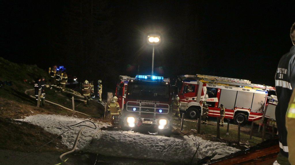 Großeinsatz in Dienten