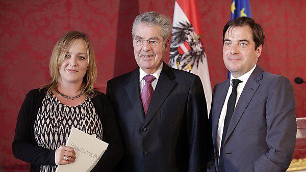 Bundespräsident Fischer gratulierte Preisträgern