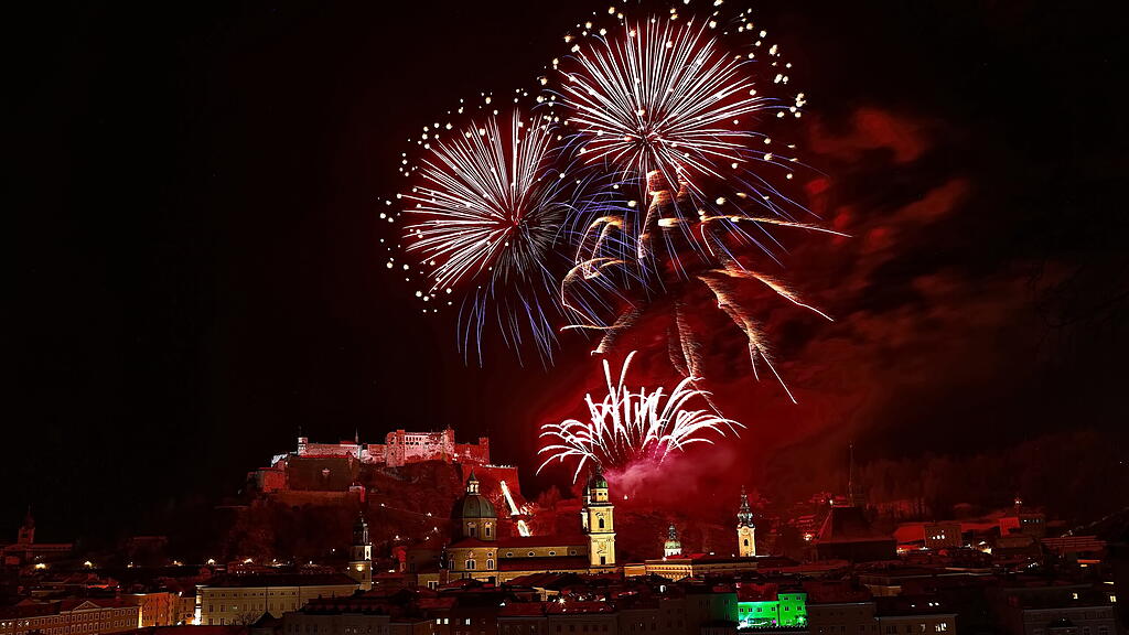 Feuerwerk Stadt Salzburg