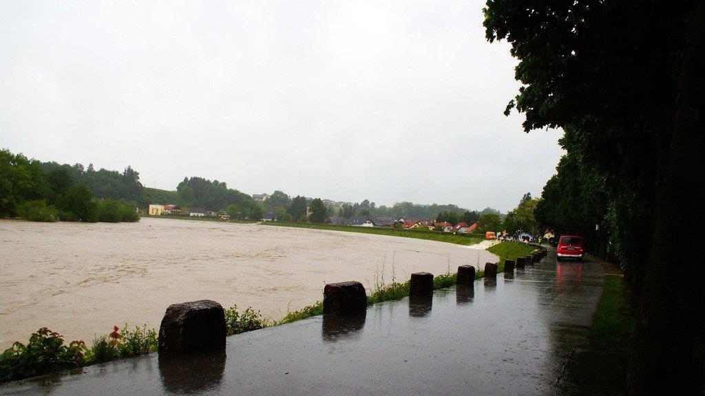 Hochwasser in Oberndorf