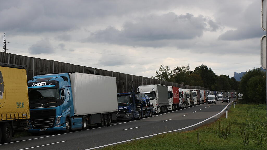 Lkw, Stau, Walserberg, A1