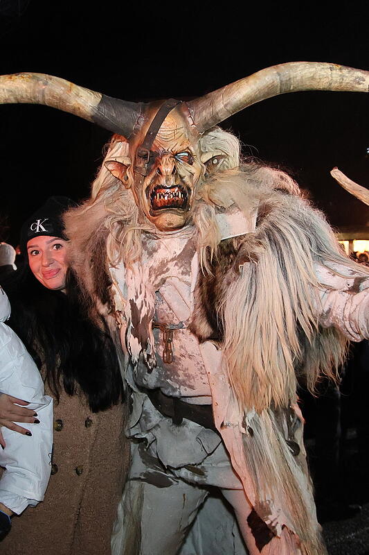 St. Leonhard Krampus-Show beim Untersberg