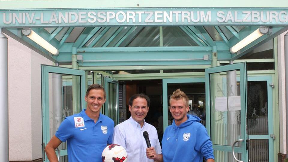 Für Dominique Taboga (li.) und Lukas Schubert ist der Lehrgang die perfekte Ergänzung zu ihrem Job als Profi.