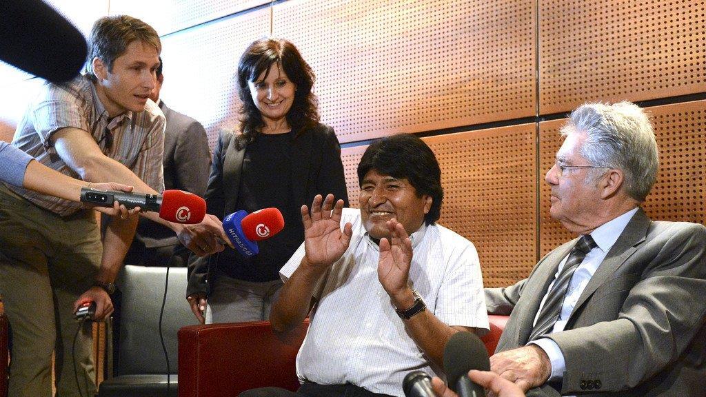 Morales in Wien: PK mit Heinz Fischer