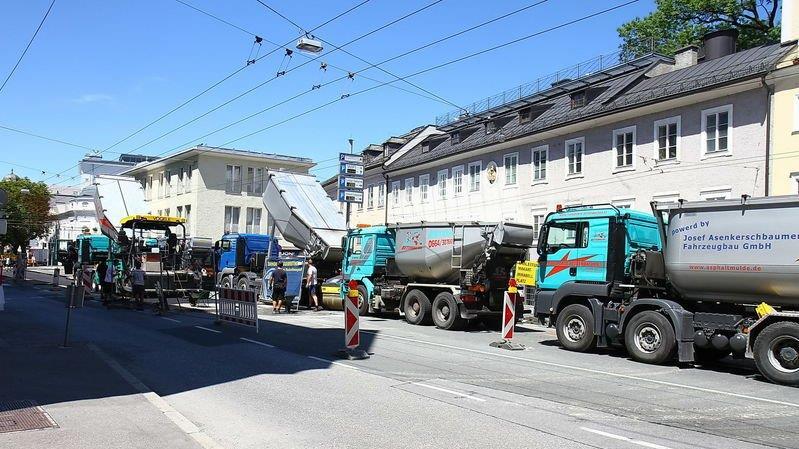 Baustelle in der Schwarzstraße