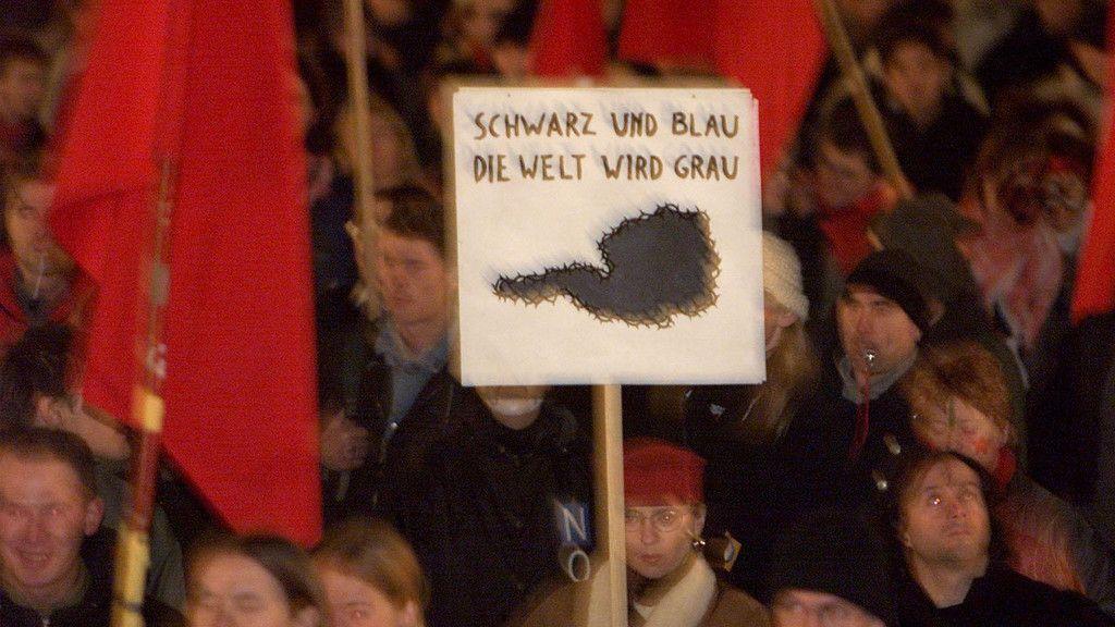 Opernball-Demo im Jahr 2000