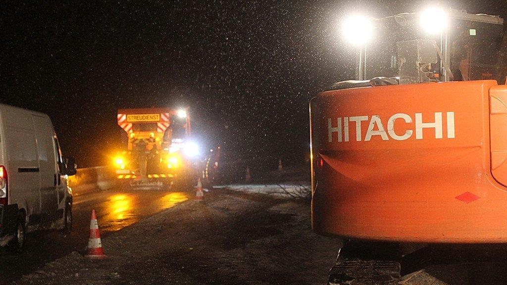 Rodungsarbeiten an der A1