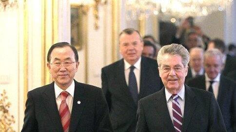 Bundespräsident Fischer empfing UNO-Generalsekretär Ban Ki-moon