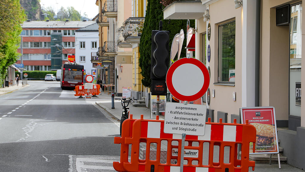 Bauarbeiten Maxglaner Hauptstraße
