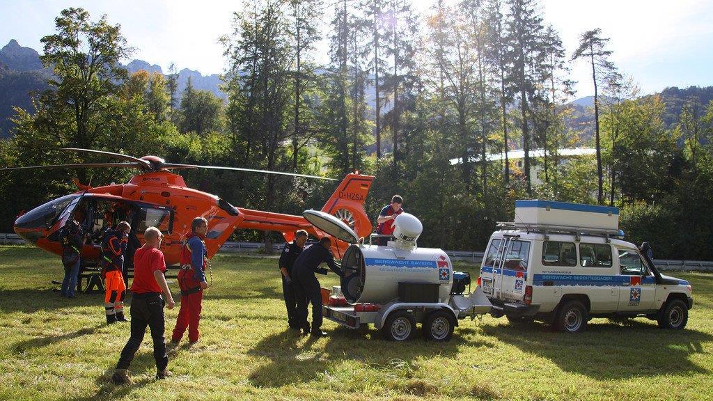 Bilder der Heli-Bergung